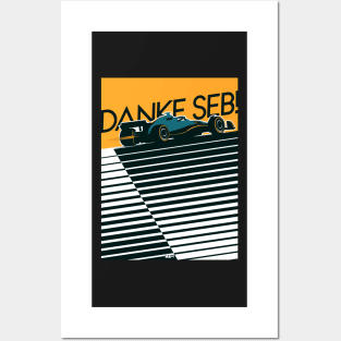 Danke Seb: Sebastian Vettel F1 Tribute Posters and Art